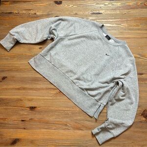 Nike Gray Cropped Sweatshirt - Medium